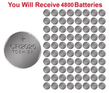 4800x Toshiba Cr2025 Batteries 3v Lithium Coin Battery Bulk Wholesale Lot Bulk