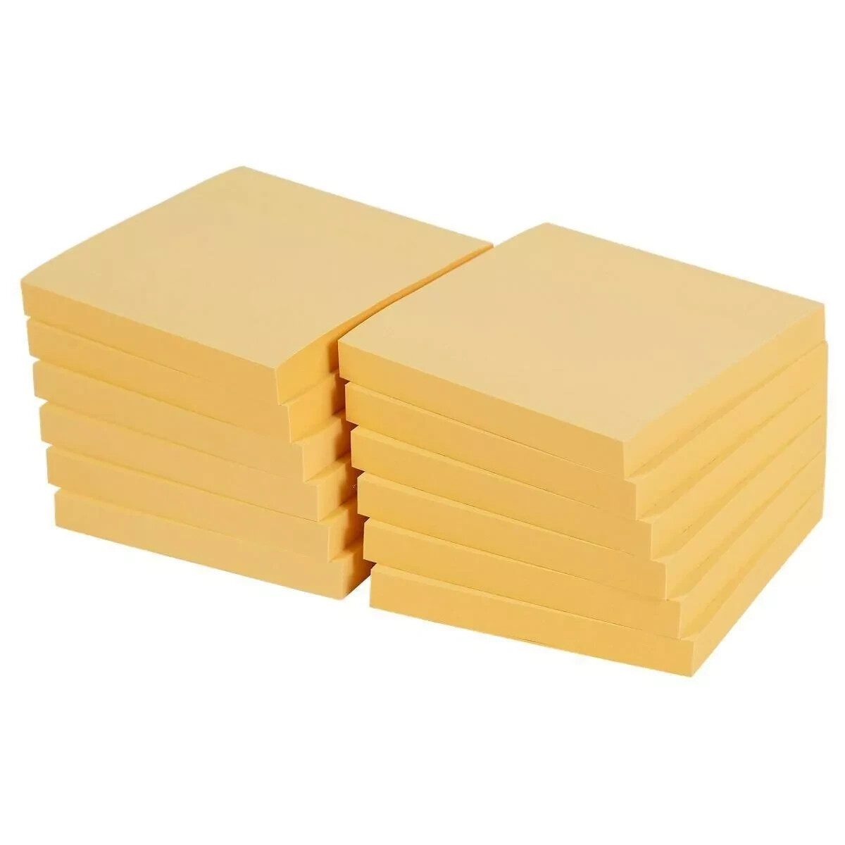 Sticky Notes 76 x 76 mm Yellow IT 100 Sheets Office Depot Post Sealed Pack of 12