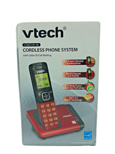 VTECH CS6719-16 Cordless Phone System with Caller ID/Call Waiting RED DECT 6.0