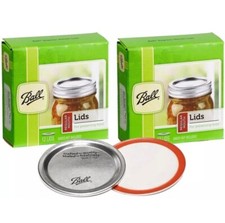 6 Packs (24 Lids) Ball  Regular Mouth Dome Canning Lids 1440031050 New