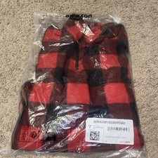 Amazon Essentials Boys MEDIUM Polar Fleece Quarter Zip Pullover Jacket NEW