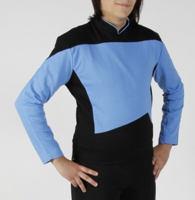 STAR TREK TNG  Uniform - blau - Baumwolle NEU -  XXL super deluxe