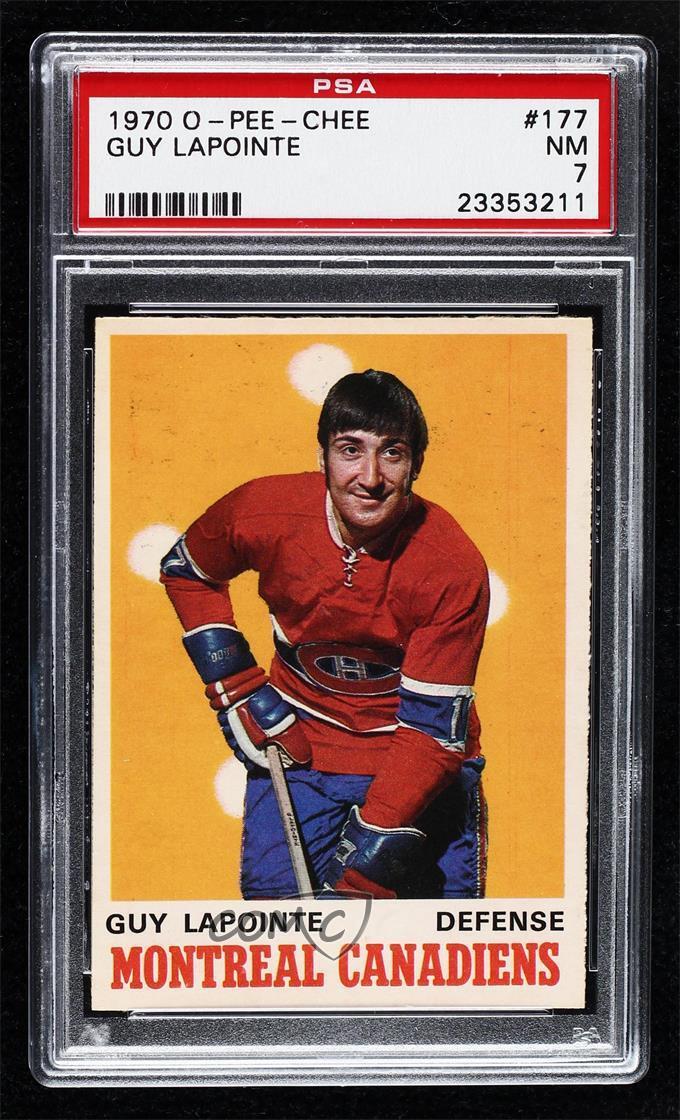 1970-71 O-Pee-Chee Guy Lapointe #177 PSA 7 Rookie RC HOF