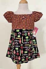 Sample Sale~NEW Girls Boutique~Halloween Candy Peasant Dress~18-24 Mo~OOAK