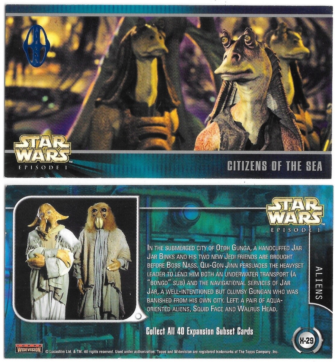 Star Wars Episode I Widevision Expansion Subset Cards Topps 1999 YOU CHOOSE CARD - Picture 29 of 38