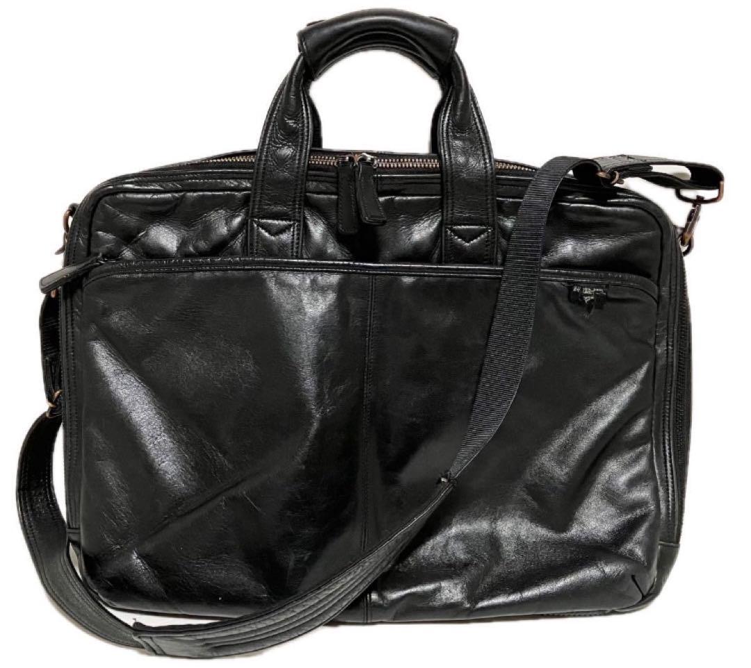 Porter 2Way Business Bag Briefcase Genuine Leather