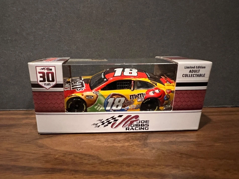 Kyle Busch 2021 #18 M&M's Mix Gibbs Toyota Camry 1/64 NASCAR - Image 2 of 3