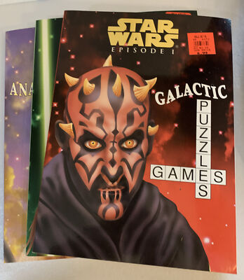 STAR WARS EPISODE 1 Galactic Puzzles Battles To Color Anakin s Adventures NEW