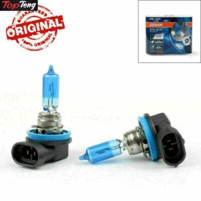 2Pcs H9 Fits OSRAM 5000K Cool Blue Hyper+ Plus White Light Halogen Bulb Globe !!