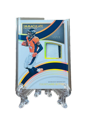 COURTLAND SUTTON 2022 PANINI IMMACULATE PLAYER-WORN IMMEASURABLE MEMORABILIA /99