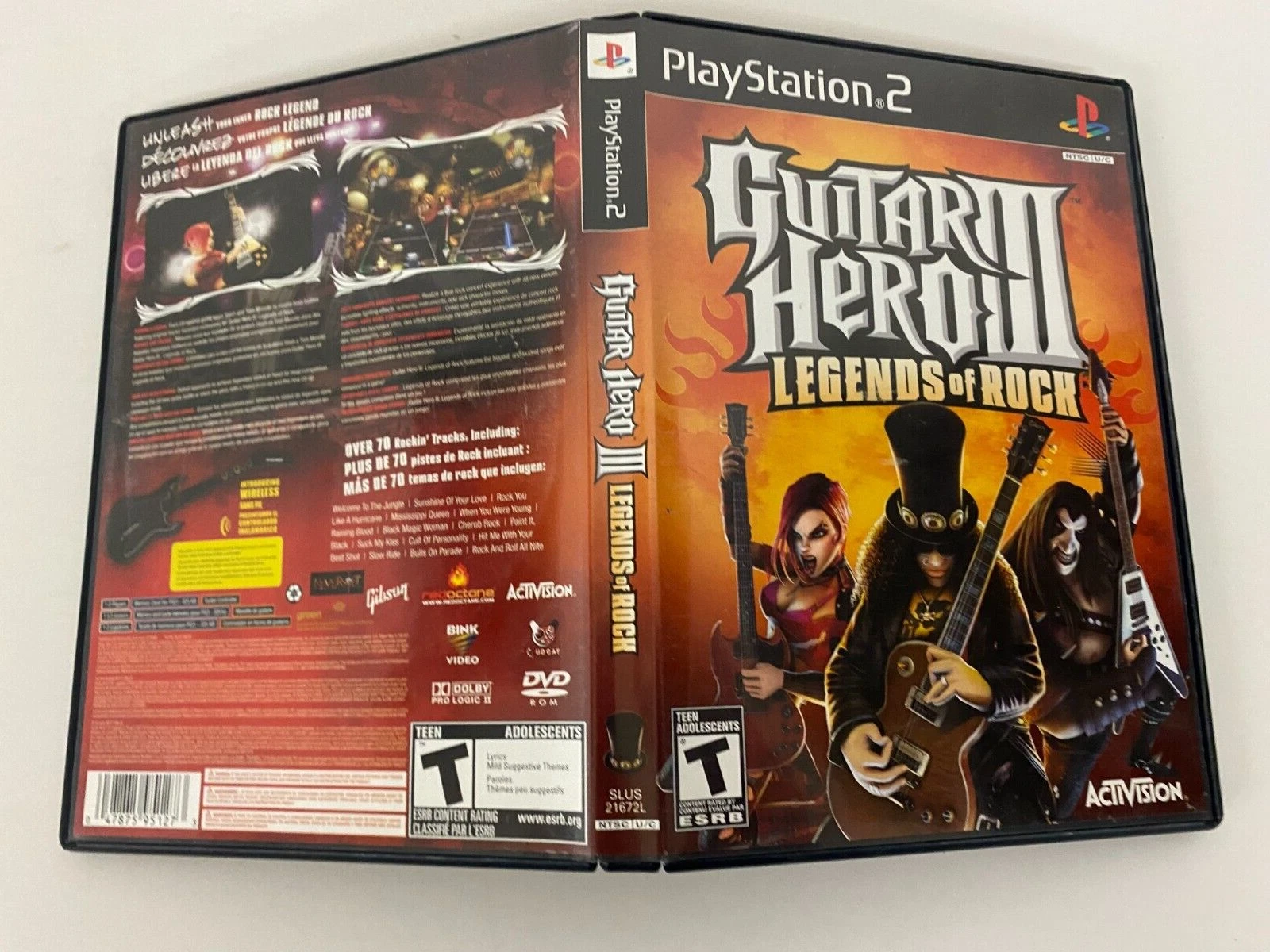 Guitar Hero III: Legends of Rock (Sony PlayStation 2, 2007) PS2 CIB Complete