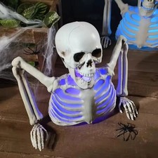 Halloween Light Up Skeleton Tabletop Decoration Haunted House Party Prop 4 Color