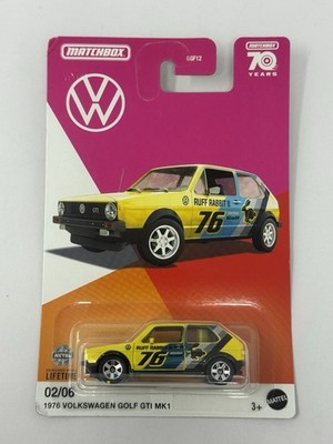 Matchbox 70 Years VW Yellow 1976 Volkswagen Golf GTI MK1 A6
