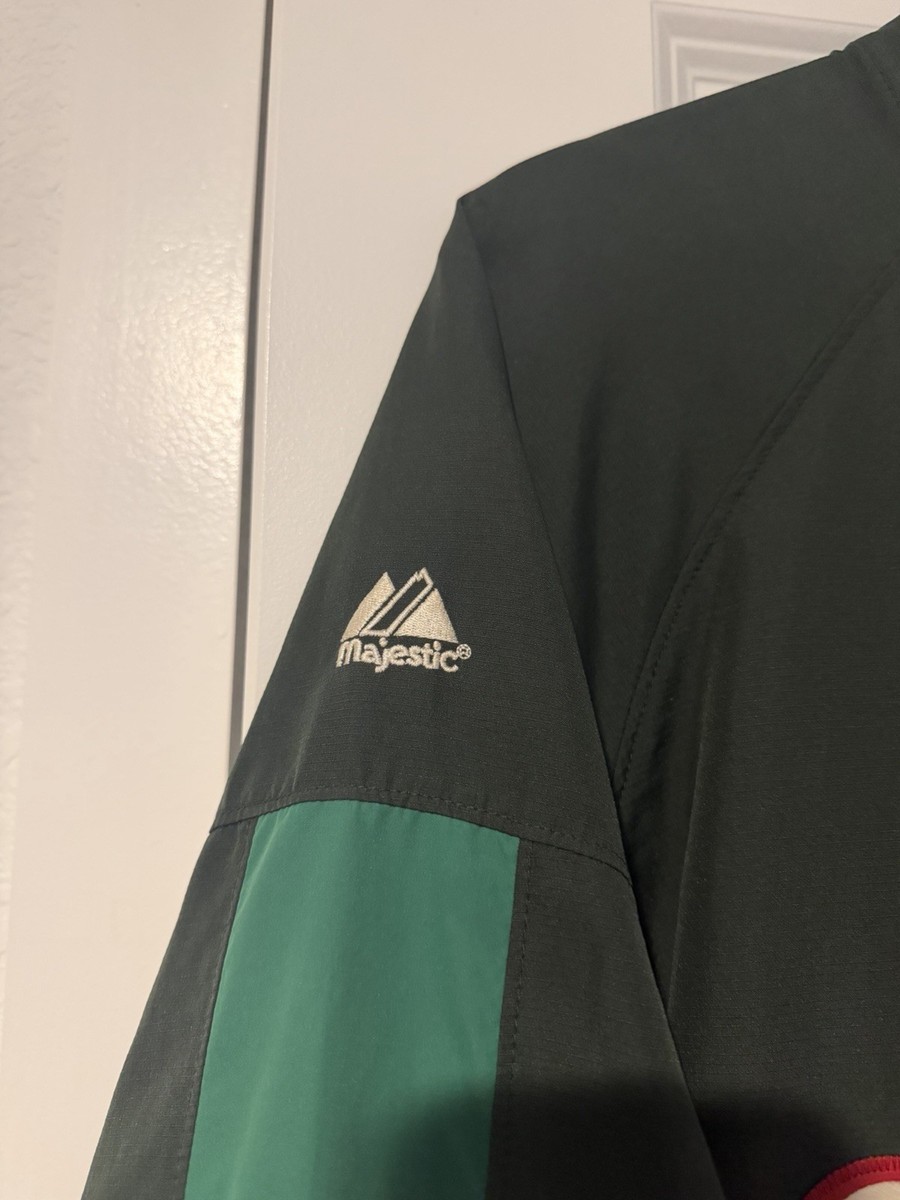 Majestic Mexico WBC Cool Base 1/4 Zip Windbreaker Large | eBay