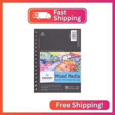 Canson Artist Series Mixed Media Paper, Wirebound Pad, 5.5x8.5 inches, 30 Sheets