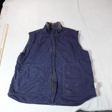 Oil  Gas Safety Supply Vest Mens XL Blue FireZer Flame Resistant Workwear Top