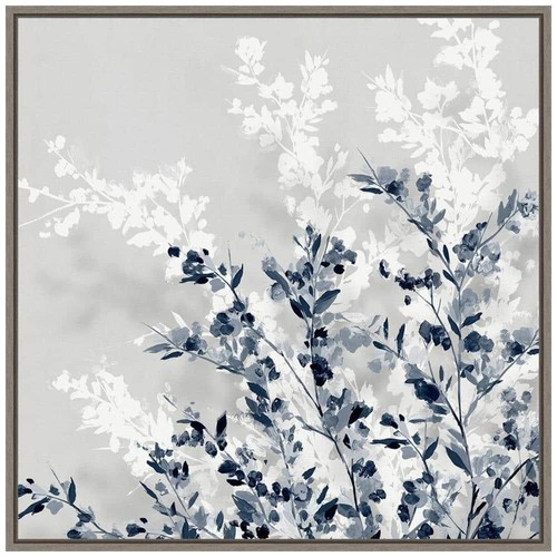 Amanti Art 22 in. Arte de pared en lienzo azul primavera I vacaciones de Pascua enmarcado