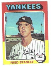 Fred Stanley 1975 Topps Mini #503 New York Yankees EX