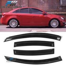 Window Visors Fits 10-16 Chevy Cruze J300 Sedan Rain Sun Guard Shade Deflector