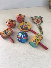 Lot Vintage US Metal Toy Tin Noisemakers New Years Eve Lot