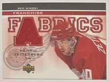 Henrik Zetterberg 2003-04 Upper Deck Franchise Fabrics Jersey #FF-HZ