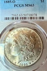 1885-O MS63  Dazzling Surfaces PCGS New Orleans Mint Morgan Silver Dollar