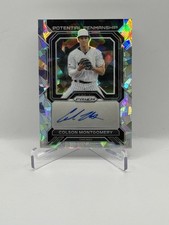2023 Prizm Colson Montgomery Potential Penmanship Silver Prizm Cracked Ice Auto