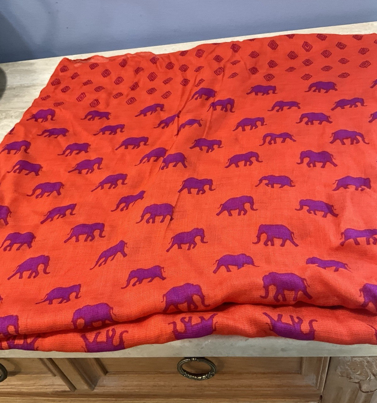 stella & dot 68x40" rectangular rayon scarf sari … - image 6