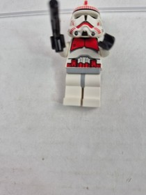 Lego Star Wars Minifigure: Clone Shock Trooper sw0091 [7655] Crack On Arm