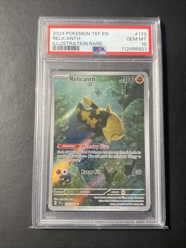 Relicanth graded PSA 10 for sale on eBay