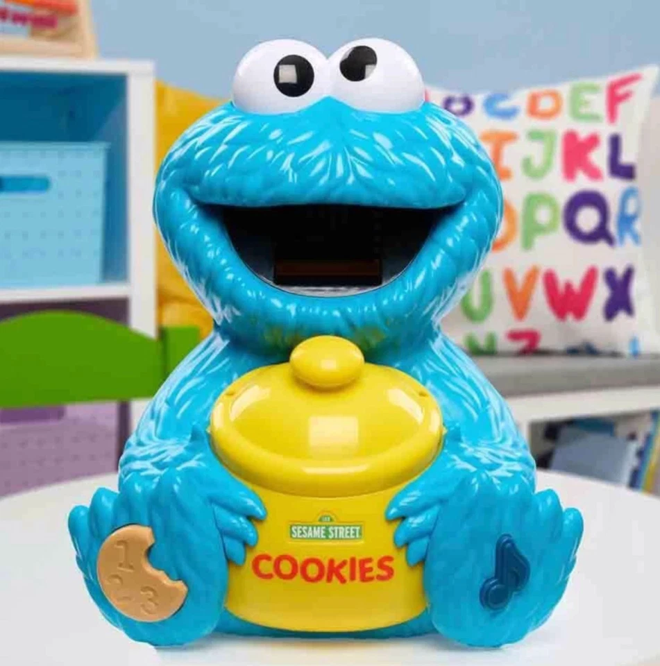 Sesamstraße Kekszähldose Krümelmonster Frühförderspielzeug Alter 2+ NEU
