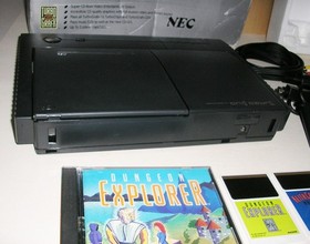 NEC Turbo Duo TurboGrafx-16 Super CD-ROM Console + Box & Games (Tested Working)
