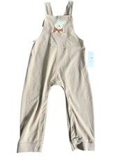 Disney Baby Winnie The Pooh Overalls 24M NWT Beige Romper Cottagecore Storybook