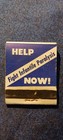 HELP INFANTS PARALYSIS NOW..ADVERTISE....1950S OR 60S....UNSTRUCK MATCHBOOK — photo 1