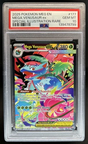 2025 Pokemon Venusaur ex Special Illustration Rare #177/132 PSA 10 GEM MINT