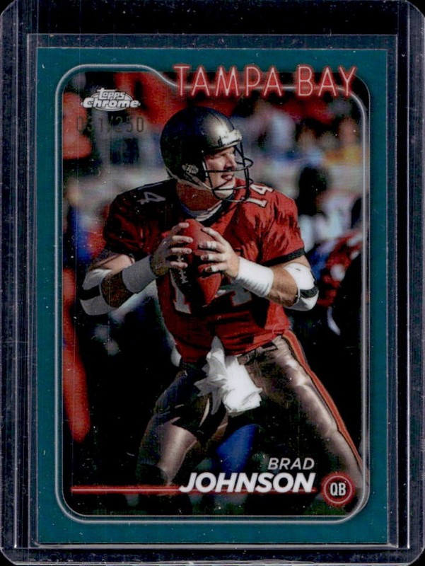 2024 Topps Chrome Brad Johnson Teal Refractor #/250 Buccaneers
