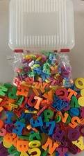 Lot 260  Vintage Magnetic Alphabet Letters Refrigerator w/ Carrying Case