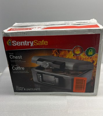 SentrySafe Fireproof Safe with Key Lock, Chest Lock Box for Home or Travel Se...