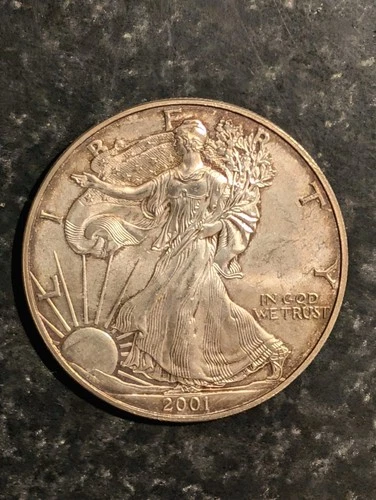 2001 American Silver Eagle — photo from the most recent tracked eBay sale
