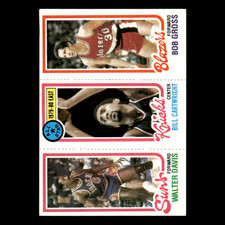 Bob Gross/Bill Cartwright/Walter Davis #199/9/191 1980 Topps Basketball Card NBA