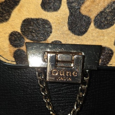 Dune Bag London Backpack Black Leopard Accent Dune London | Bags | Dune London Backpack Genuine Calf Hair  main image 3