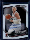 2024-25 Panini Prizm Black Tyler Herro Auto Autograph Silver Prizm #88 Heat
