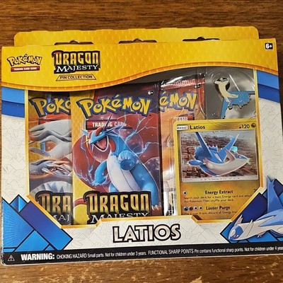 Pokmon Dragon Majesty Pin Collection Latios Sealed Kit Promo Card 2018 |  eBay
