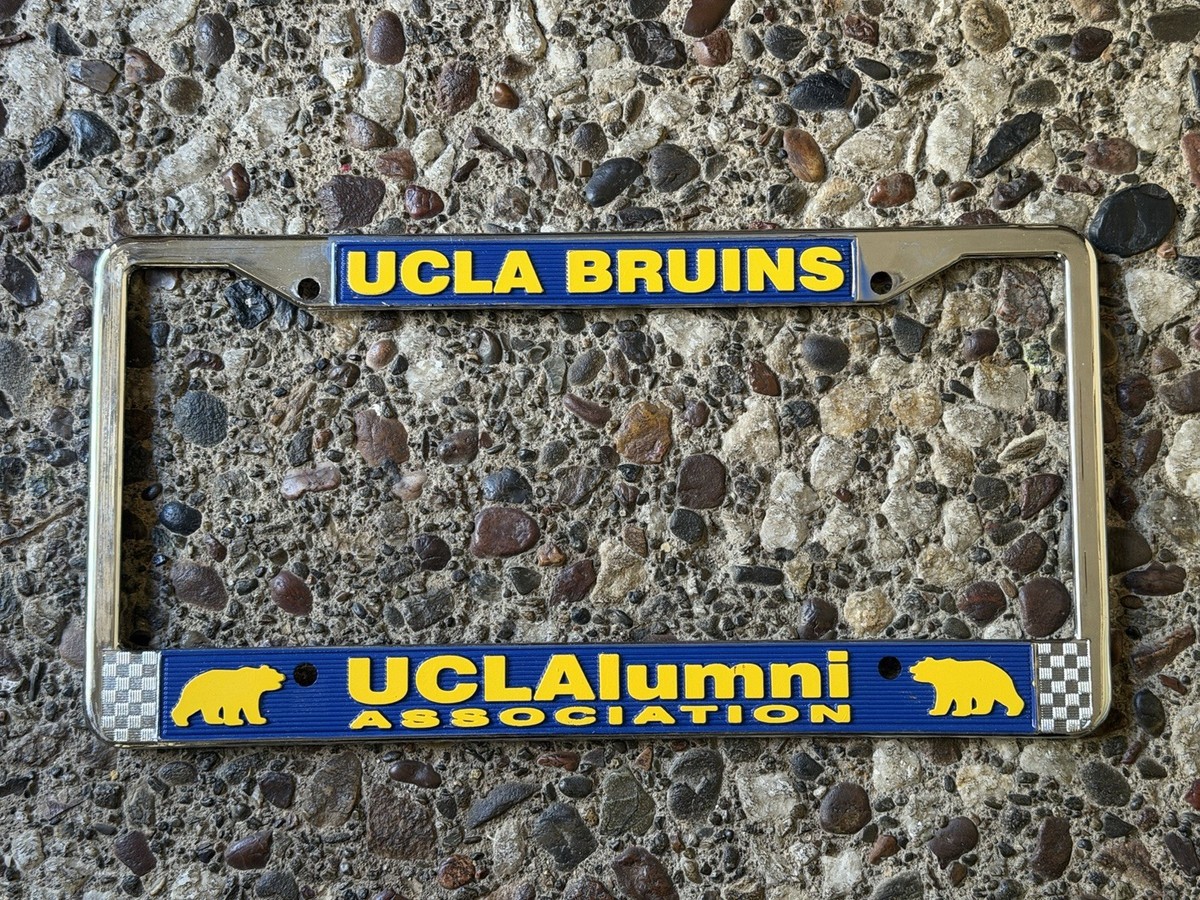 Vintage UCLA ALUMNI license plate frame BRUINS California license 