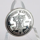 1oz Johnson Matthey Silver Round .999 Freedom The American Way Vintage 1985  BU
