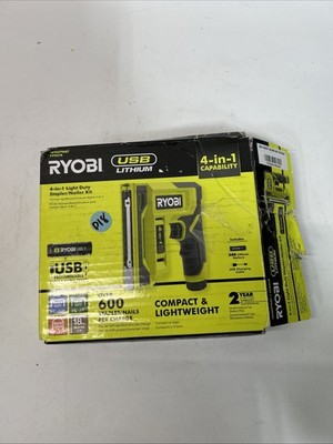 RYOBIUSB Lithium Cordless Craft 4-in-1 Stapler/Nailer Kit (Tool Only) P18