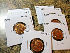 1949-d Lincoln Cent Gem Bu  Xo