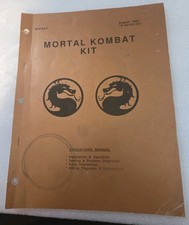 Williams Mortal Kombat Operations Manual 16-43125-101 August 1992 Game Arcade 