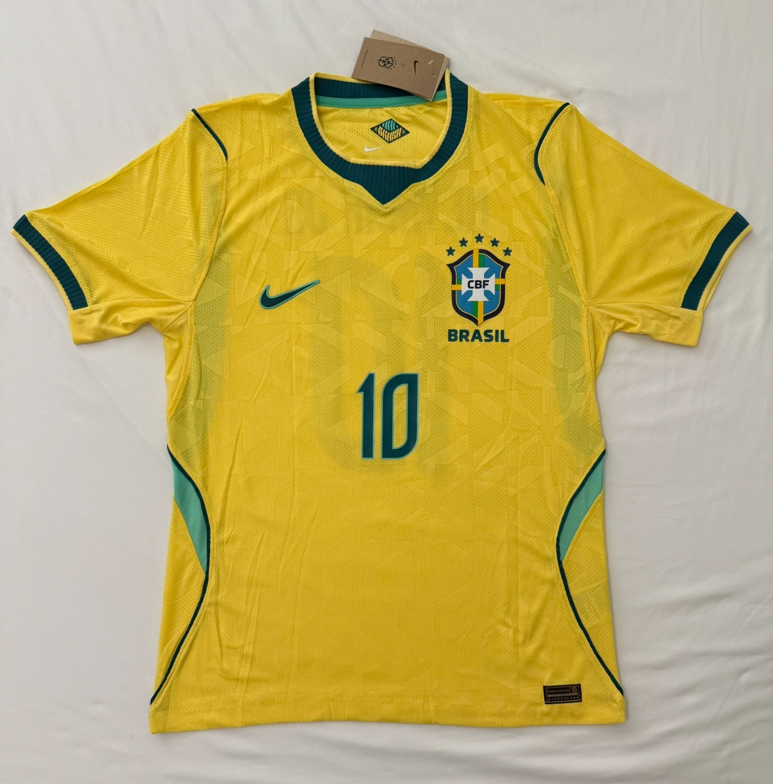 Brazil 26/27 Home Jersey, Neymar Jr #10, Size L, Player Version - NWT
