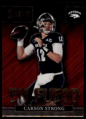 Carson Strong En Fuego 2022 Panini Select Draft Picks Nevada Wolf Pack #EN-CS